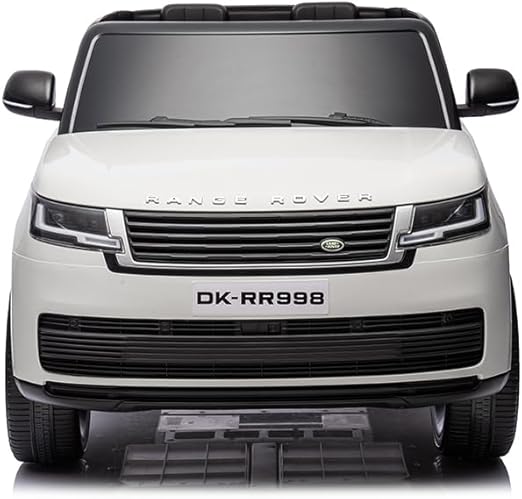 DORSA Licensed Kids Range Rover Realistic Design Premium Version Music, USB & Light | Electric Kids Baby Big Car Battery Car for Kids to Drive 2 to 7 Years Boy Girl(White)