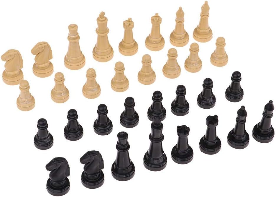 Chess Set Gift 32 pcs/lot 2'' Plastic Chess Pieces Only Board Game Checker Pawns Accessories Chess Board Game