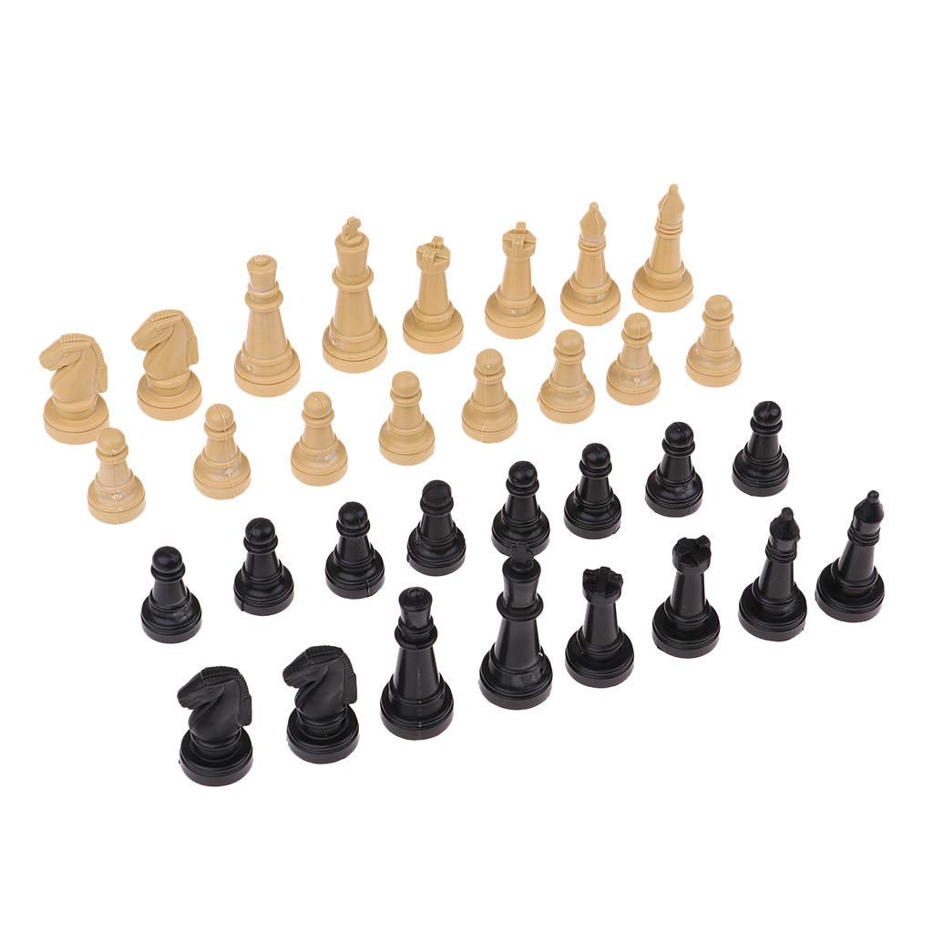 Chess Set Gift 32 pcs/lot 2'' Plastic Chess Pieces Only Board Game Checker Pawns Accessories Chess Board Game