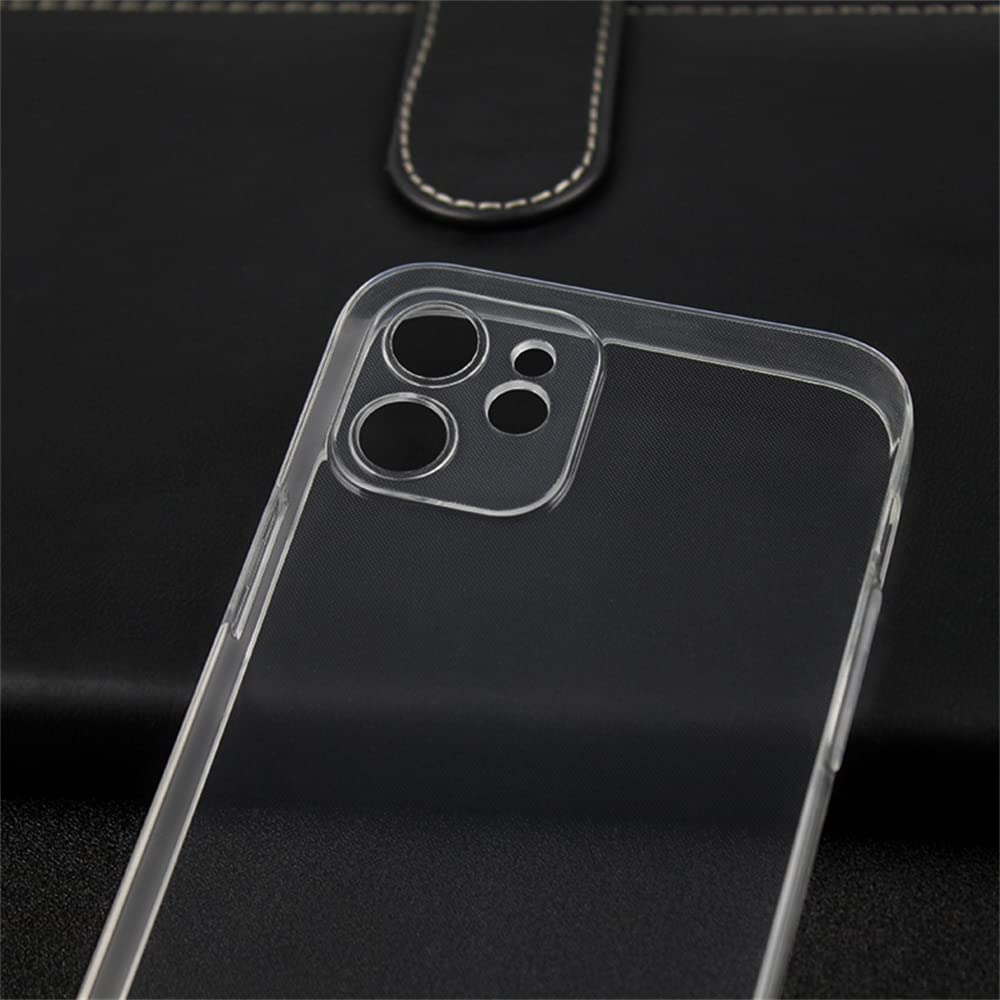 AJEZDONG Compatible with iPhone 12 Case Bumper Hybrid Protective Anti Yellowing Shockproof Non Slip Slim Fit (Crystal Clear)