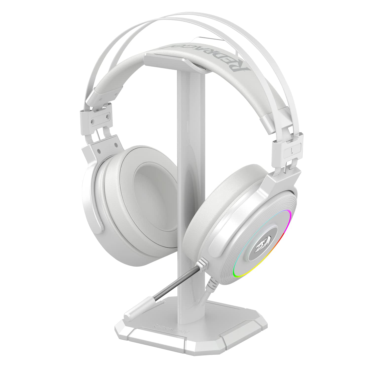 Redragon LAMIA 2 white, USB RGB Gaming Headset w/stand