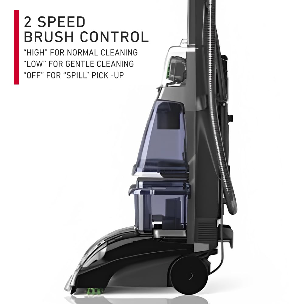 Hoover F5916 Brush & Wash 2 In 1 Carpet Washer & Hard Floor Cleaner, Spin Scrub Brush And Twin Tank Technology For Home, Office & Majlis Use, Grey, 131355