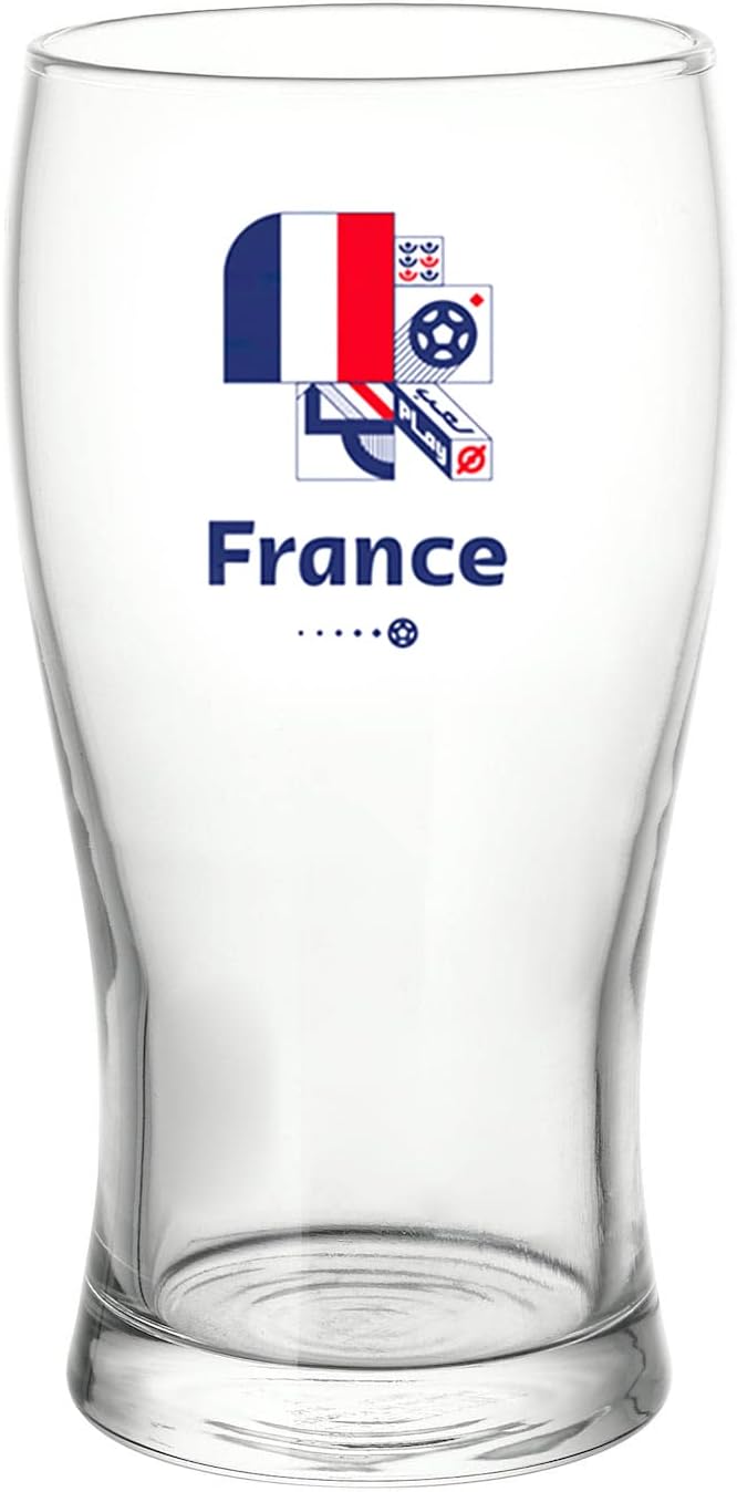 Fifa RT50121102F World Cup Qatar 2022 Glass Tumbler 500ml France