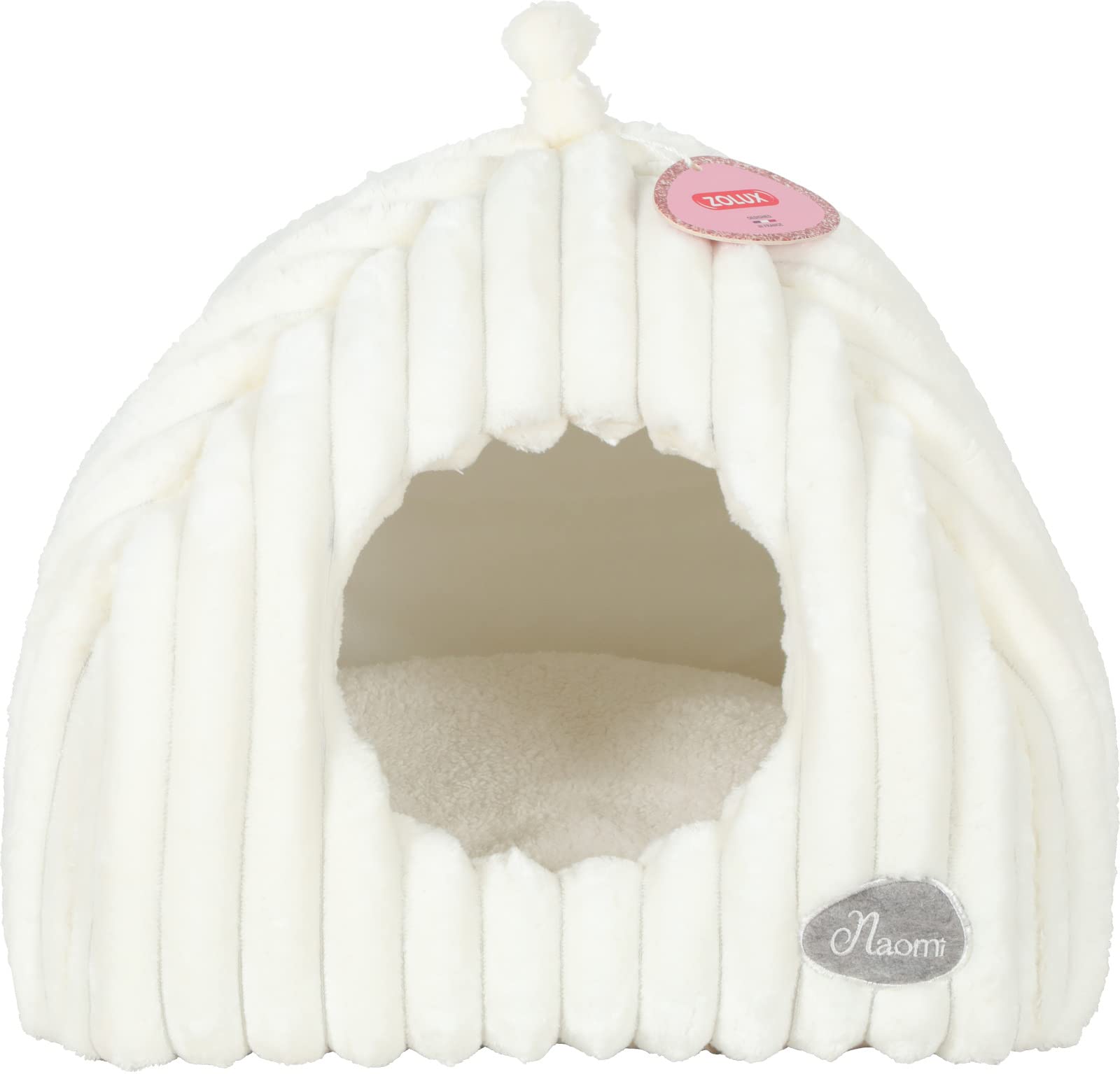 ZOLUX NAOMI QUILTED IGLOO BEIGE 40CM - Cat Bedding