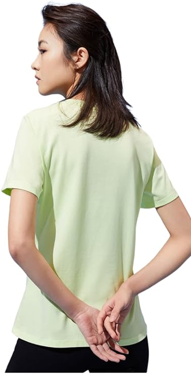 ANTA SS TEE For WOMEN, BRIGHT YELLOW GREEN, S