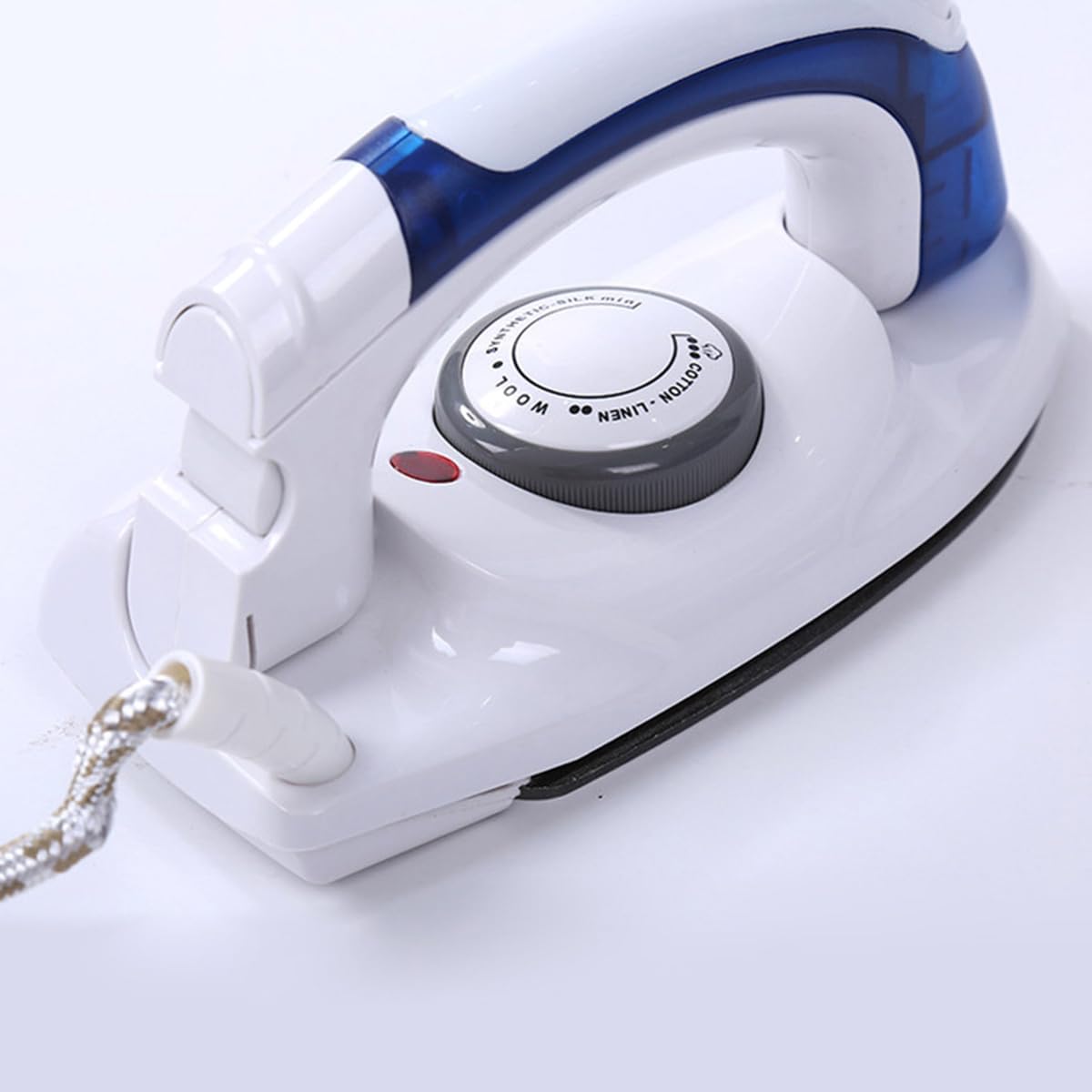 ECVV Travel Iron Portable Steam Iron - Mini Handheld Iron for Clothes Non Stick Adjustable Temperature Control Small Compact Travel Steamer | White |