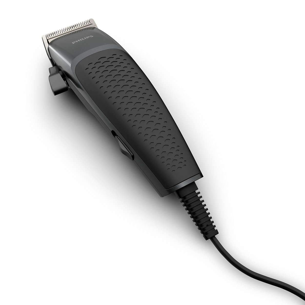 Philips Hairclipper Series 3000 Home Clipper Copper Motor Coil, Durable, Steel Blades, 2.4M Cord, 4 Click-On Combs, Hc310013. 2 Years Warranty