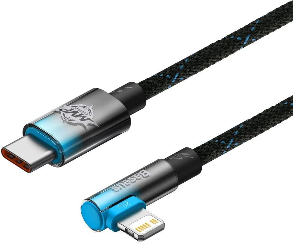 Baseus MVP 2 Elbow-shaped Fast Charging Data Cable Type-C to iP 20W 2m Black+Blue