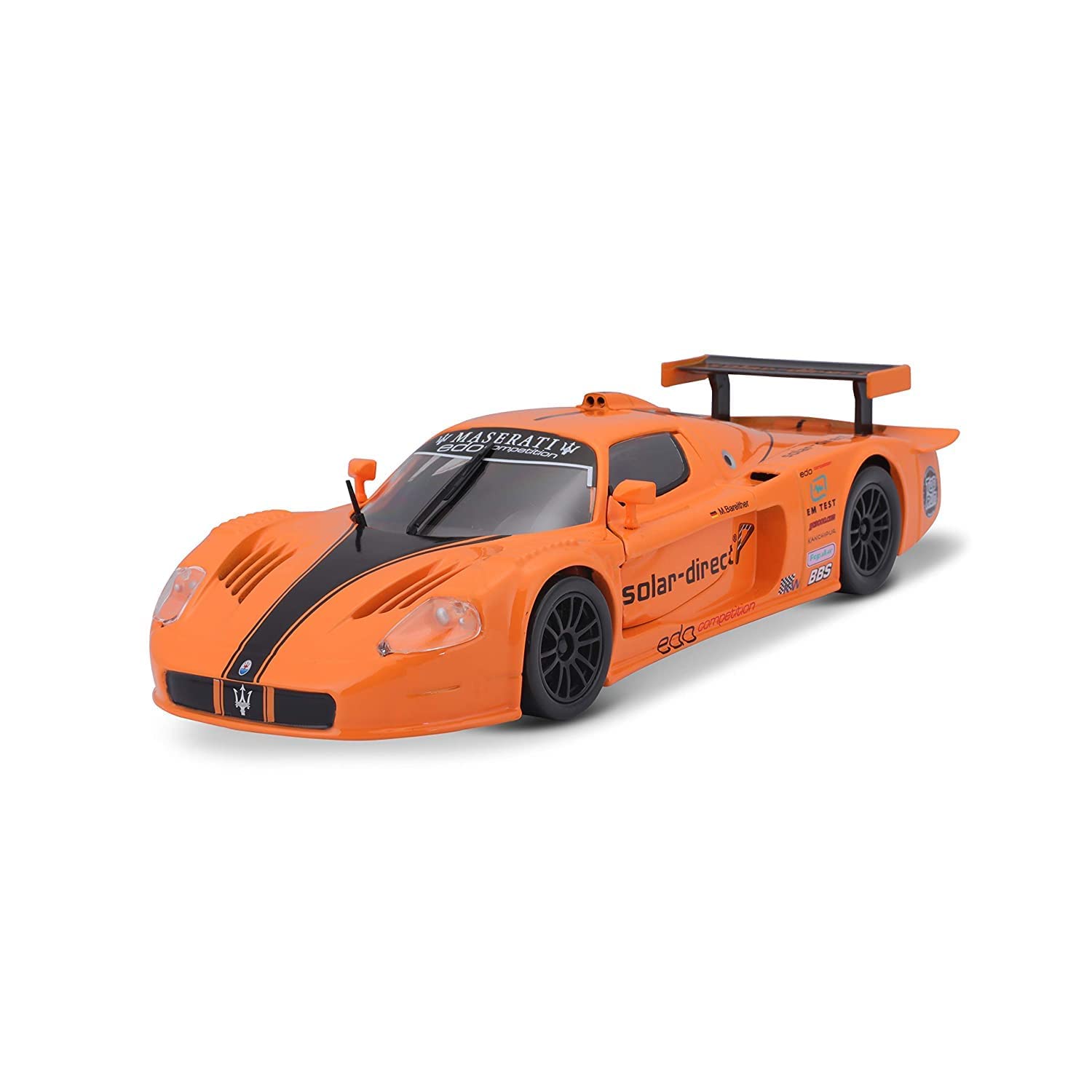 Bburago Maserati MC 12 1:24 Scale Diecast Car – Orange (Yellow 18-21078)