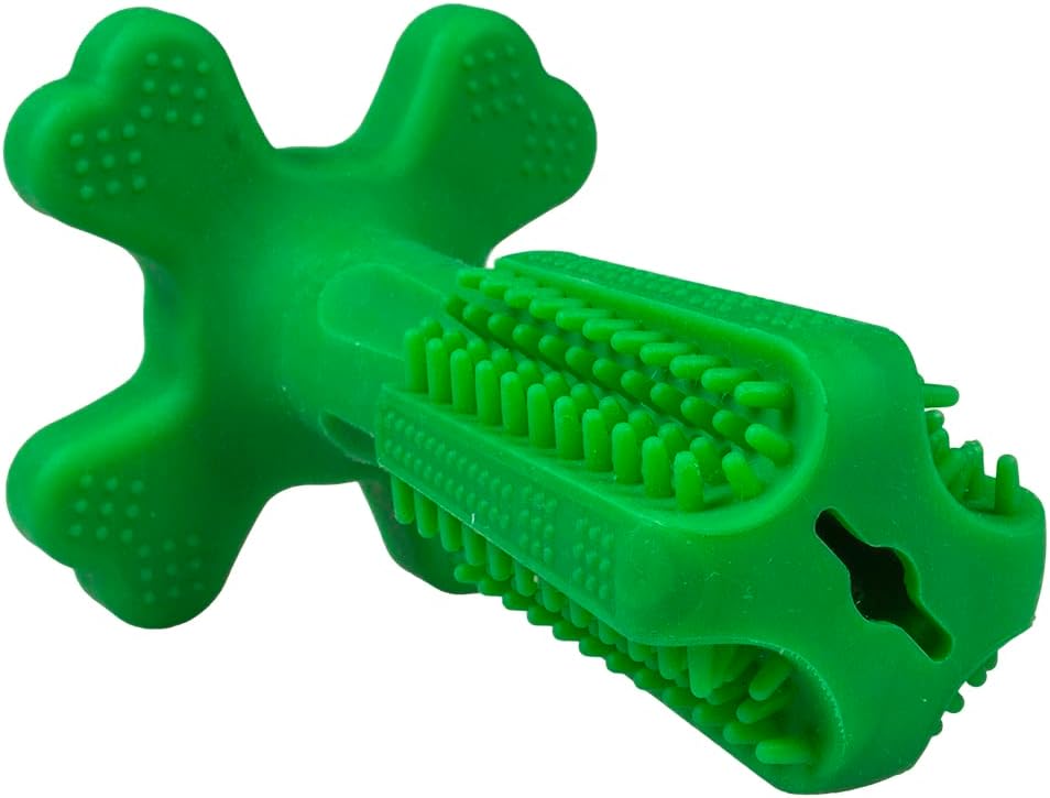 Duvo+ Chew 'n Play Brush,Green Sizes - S 12x7,6x7,6cm