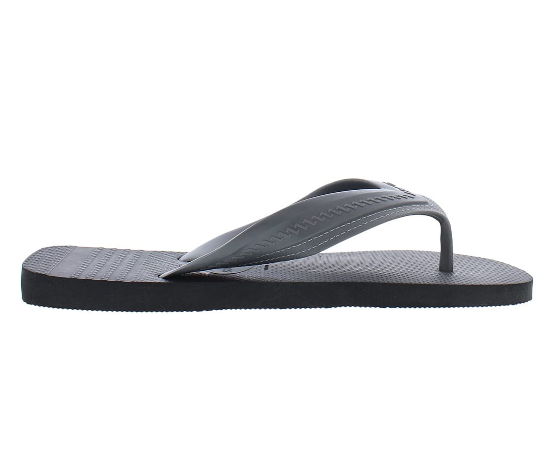 Havainas Unisex New Hybrid BE Sandals, Stylish Open Toed Flip Flops, Supportive Rubber Sole, Dual Textured Comfortable Strap GREY 45/46