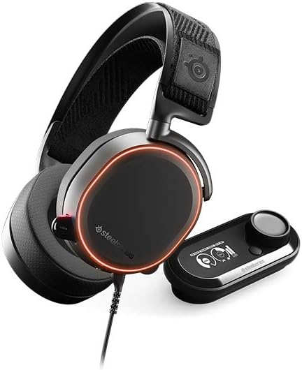 SteelSeries Arctis Pro + GameDAC Wired Gaming Headset - Certified Hi-Res Audio - Dedicated DAC and Amp - for PS5/PS4 and PC - Black