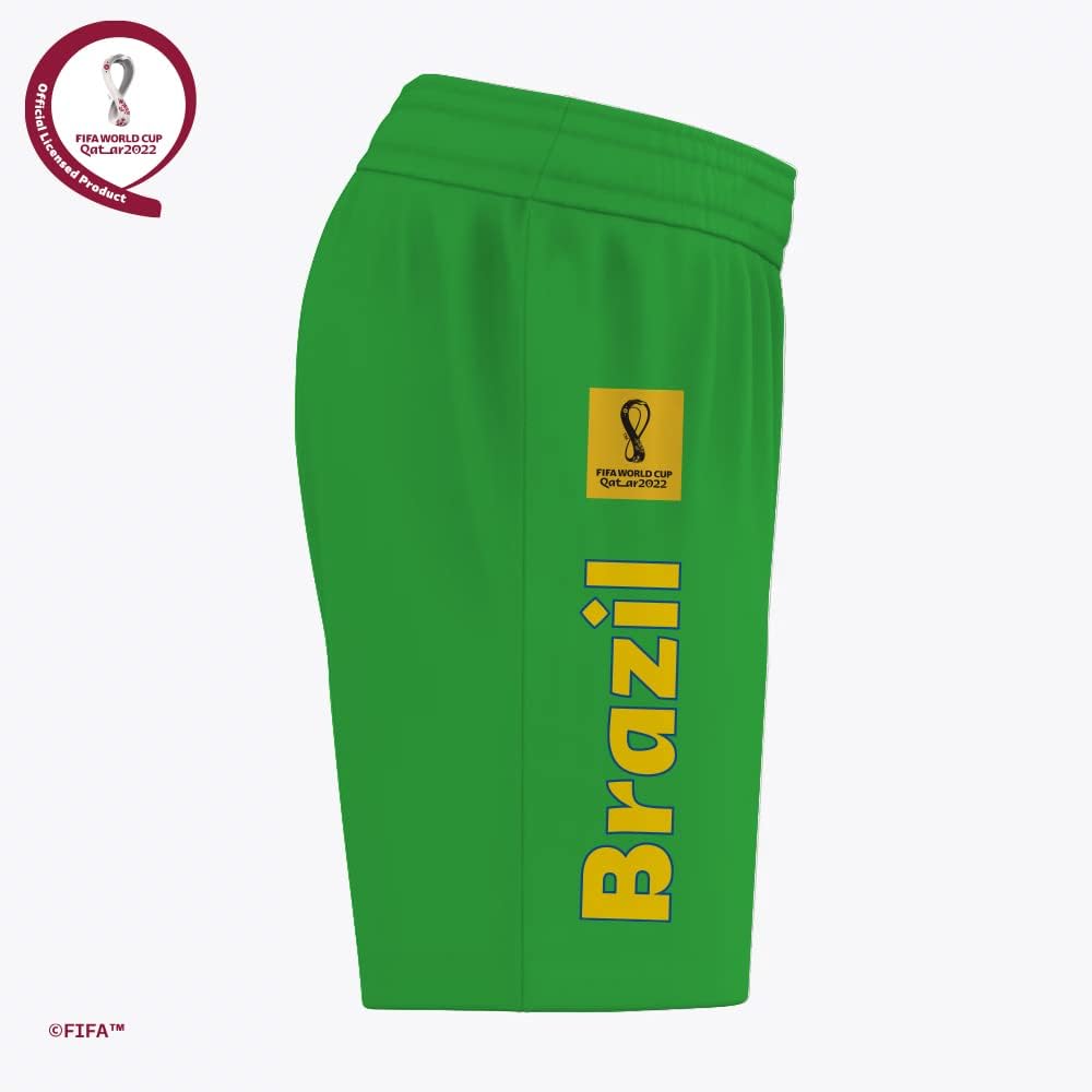 FIFA World Cup Qatar 2022 BRAZIL BOY'S SHORTS - GREEN