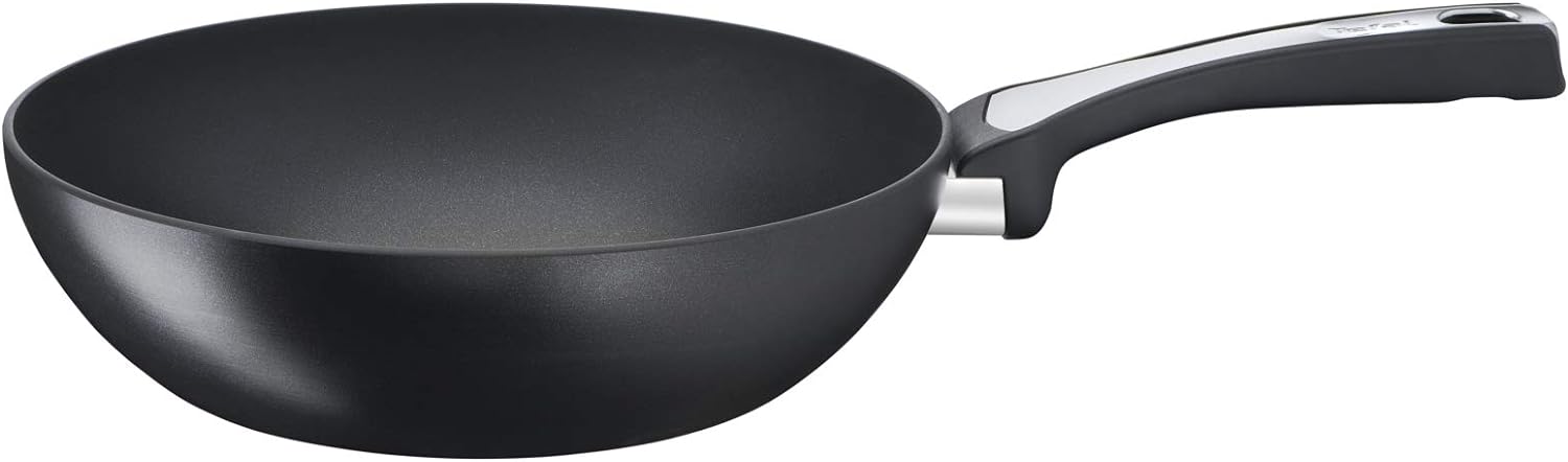 Tefal Unlimited On, Wok Pan, 28 cm, Non-Stick Cookware, Scratch Resistant, Easy Cleaning, Safe, Non-Stick Coating, Thermo-Signal™, Healthy Cooking, Perfect Searing, France, Induction Pan G2591922