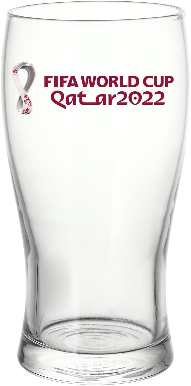 FIFA World Cup Qatar 2022 Glass Tumbler 500ml Brazil, RT50121102B