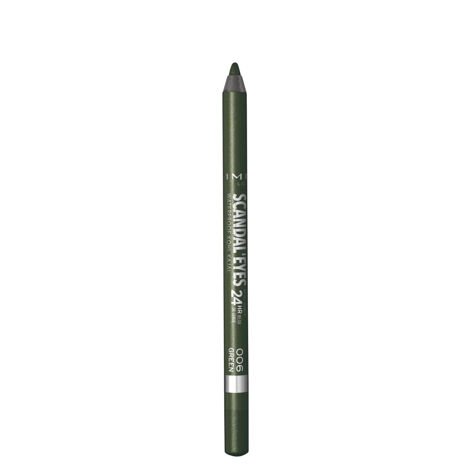 Rimmel London, Scandaleyes Waterproof Kohl Kajal Liner - A dark green shade with shimmer - 06 green, 1.3 g (0.04 oz)