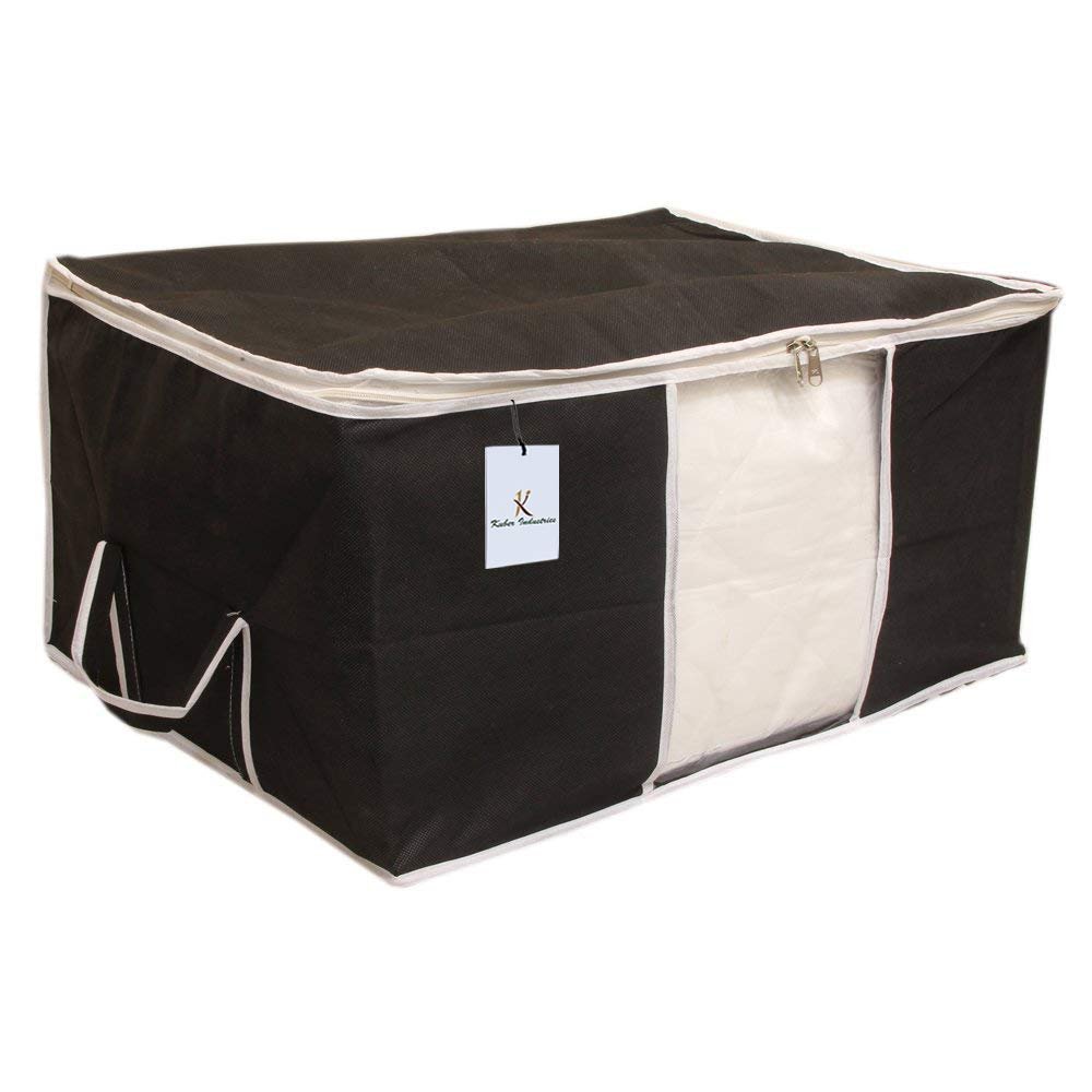 Kuber Industries 2-Piece Extra Large Non-Woven Underbed Storage Bag Set