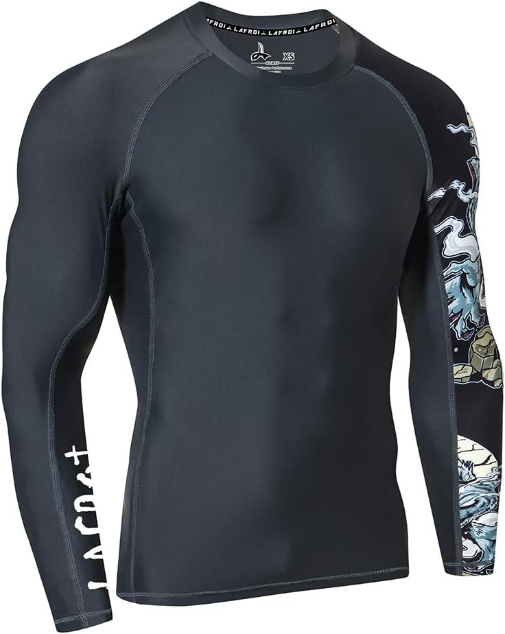 LAFROI Men Rash Guard Rash Guard Shirt