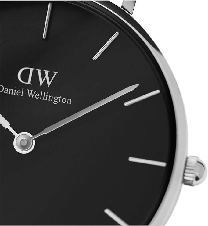 Daniel Wellington Women Classic Petite Sterling Analog Watch - 32 Mm - Black/Silver - DW00100162