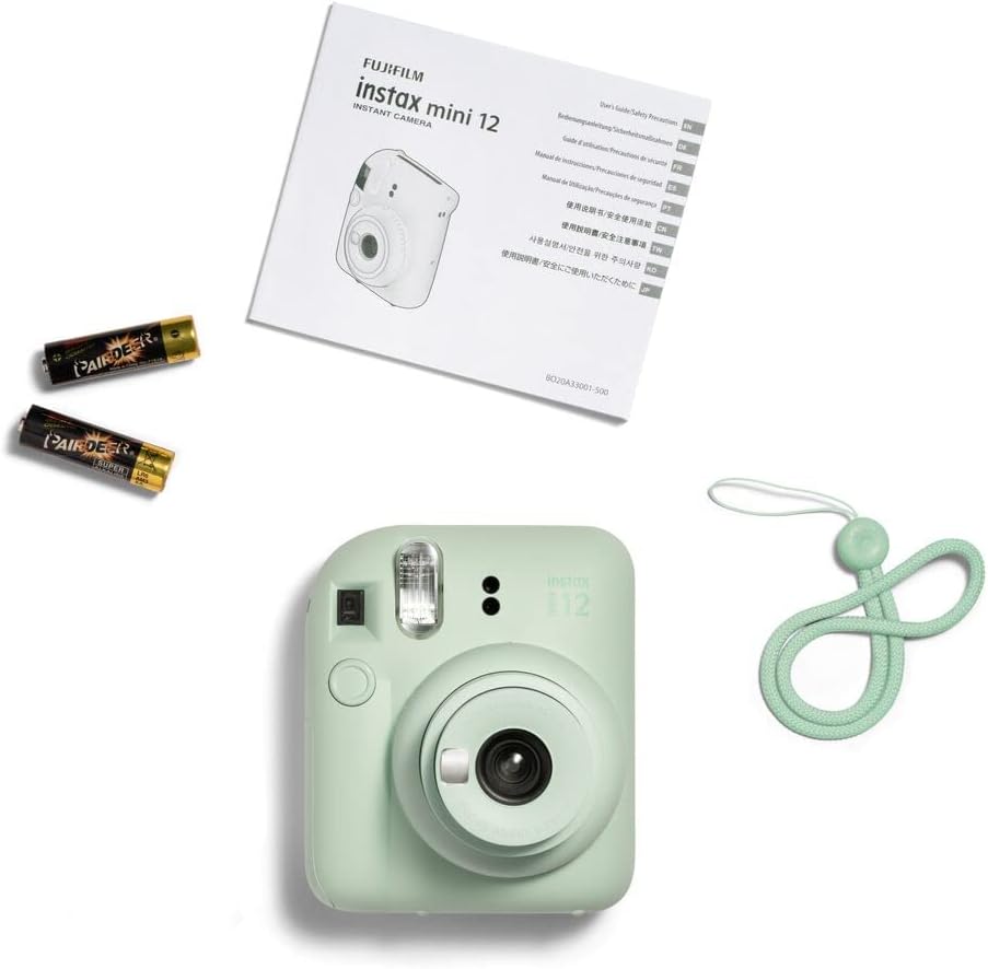 instax Fujifilm Mini 12 Instant Camera - Mint Green