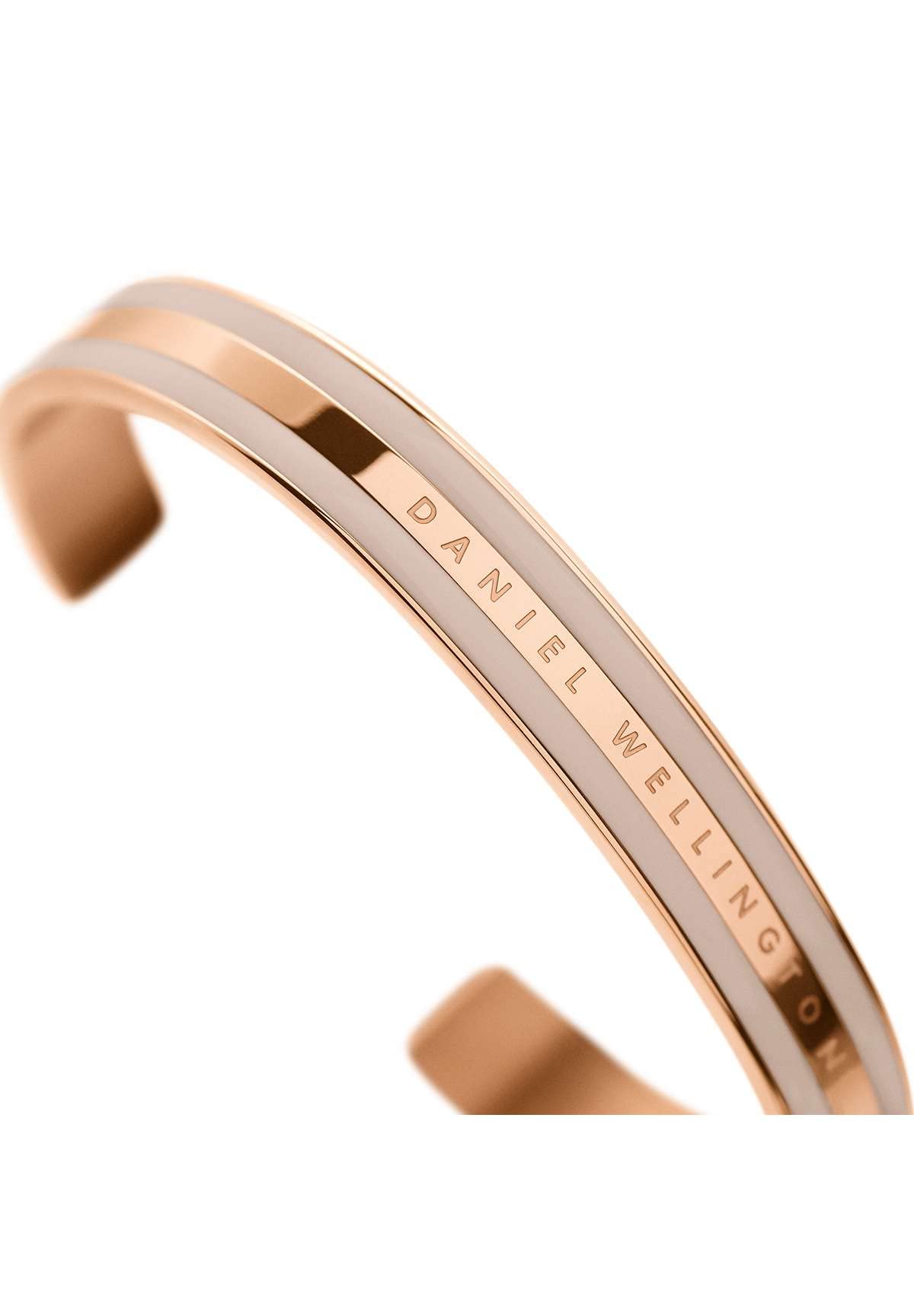 Daniel Wellington Stainless Steel Two-Tone Unisex Cuff Bracelet - Desert Sand/Rose Gold