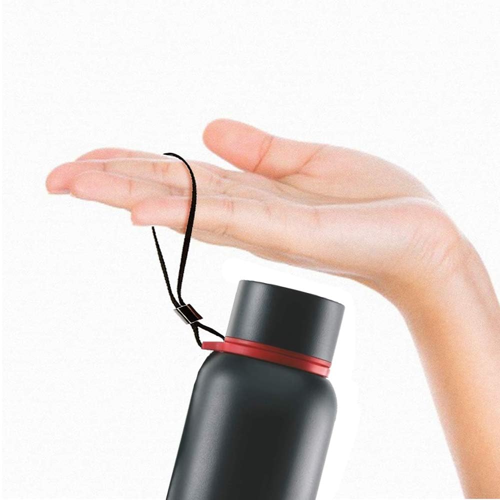 BOROSIL VACUUM INSULATED COPPER COATED INNER TREK Water Bottle|Sports Bottle|Yoga Bottle|Outdoor|PortableLeak Proof|ReusableWater Bottle BLACK, 850ML, BT850BLK102