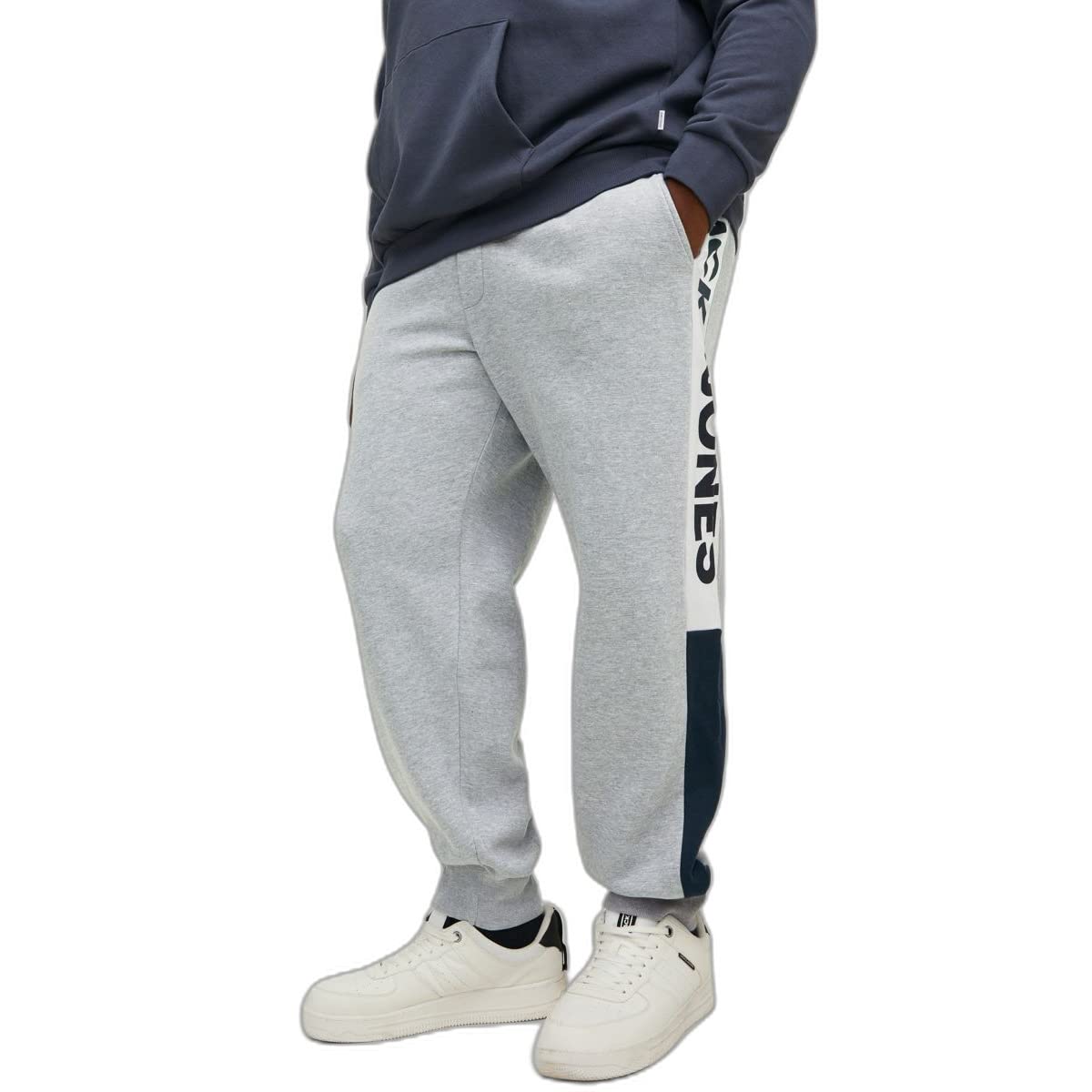 Jack & Jones Mens Will Logo Block Plus Size Track Pants