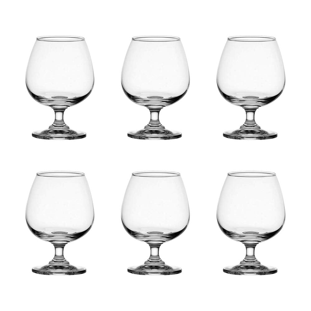 Ocean Classic Brandy Glass, 255Ml, Set Of 6, 501X09, Cognac Glass, Balloon Glass, Brandy Goblet, Sherry Glass