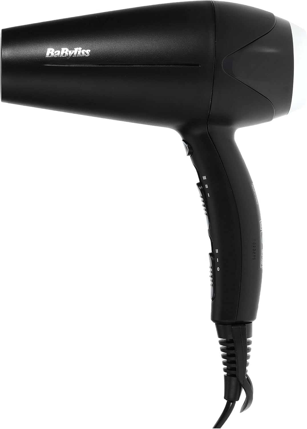 BaByliss Hair Dryer Turbo Smooth 2200, Powerful Dryer With Adjustable Speed Settings, Multiple Heat Settings For Customized Styling, Ionic Technology Reduces Frizz And Enhances Shine, D572DSDE (Black)