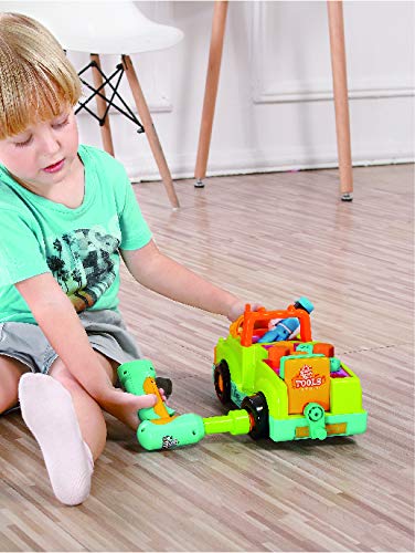 Hola Little Mechanic Tool Truck with Music/Drill/Small Parts/Electric Universal