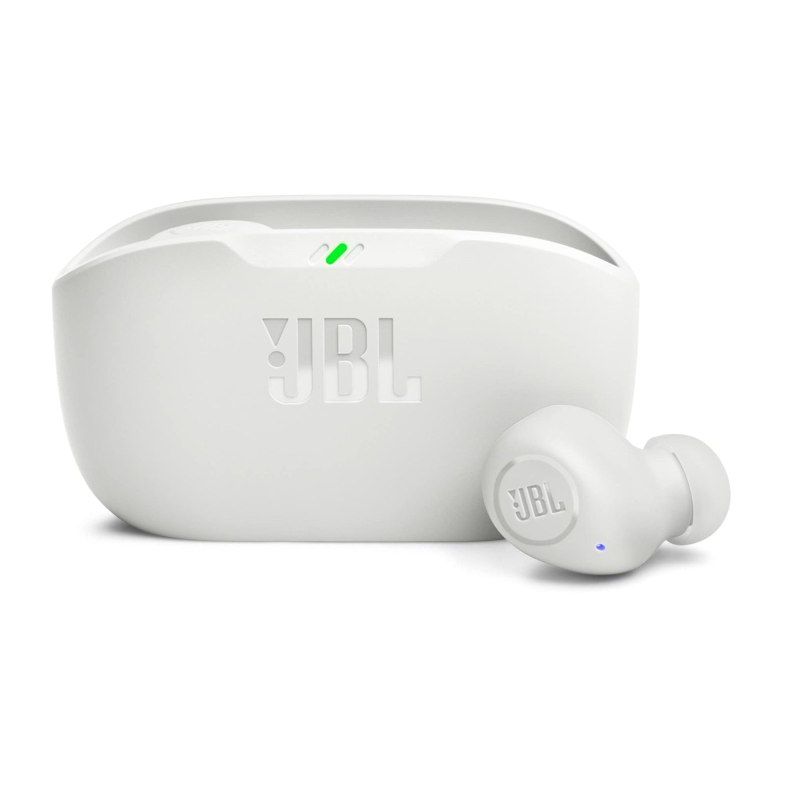 JBL Wave Buds True Wireless Earbuds, Deep Bass, Comfortable Fit, 32H Battery, Smart Ambient Technology, Hands-Free Call, Water and Dust Resistant - White, JBLWBUDSWHT