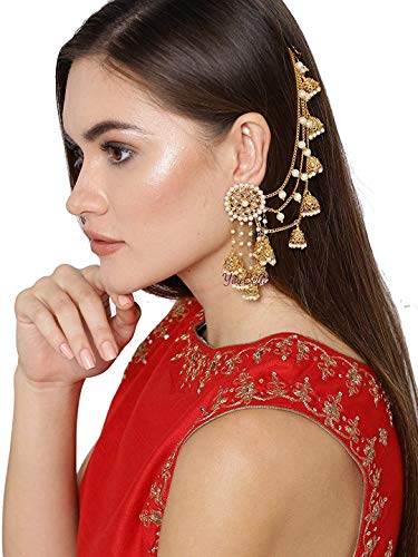 YouBella Gold Plated Stylish Jewellery Traditional Fancy Party Wear Jhumka/Jhumki Earrings for Girl's and Women's