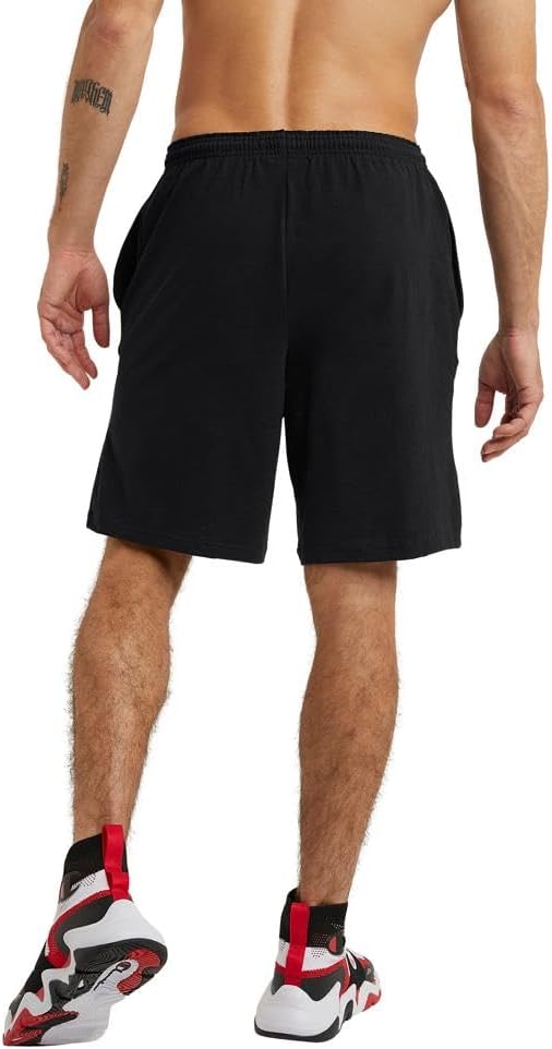 Champion mens Shorts, Everyday Shorts, Lightweight Long Shorts for Men (Reg. Or Big & Tall) Shorts (pack of 1) Color: Black Size: M