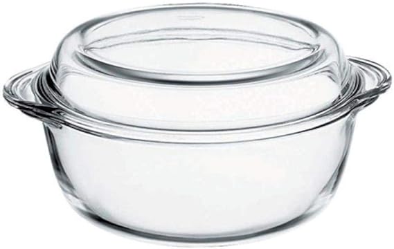 Borcam Round Casserole with Cover, 1450 ml Capacity