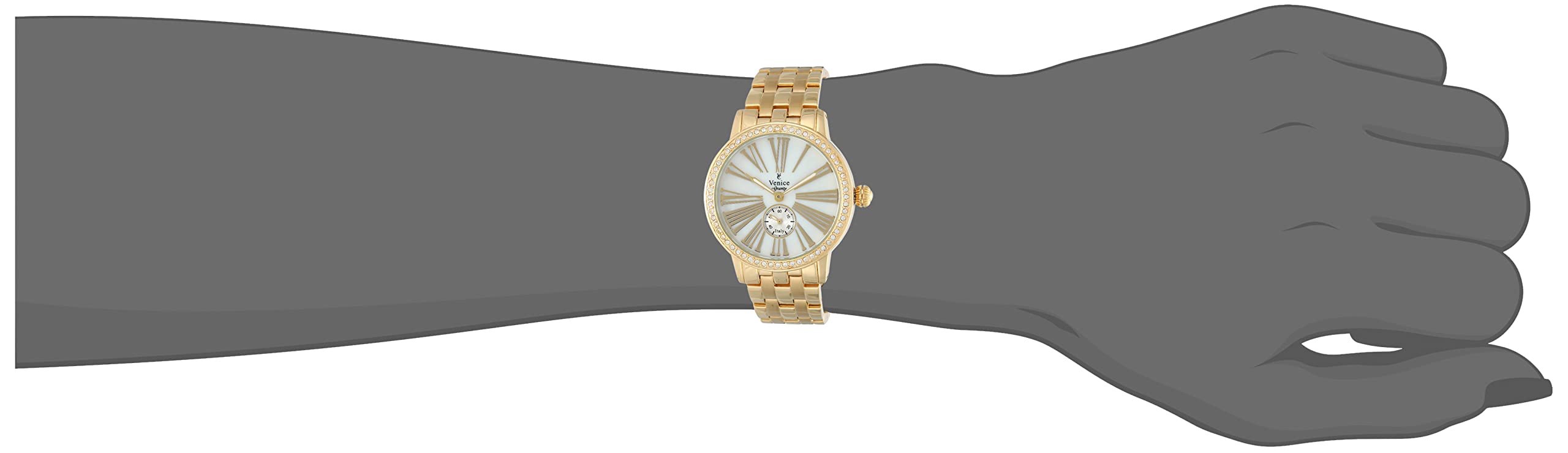 Venice Women's Gravity Stainless Steel Analog Watch - 39 mm - Gold - Model V8119-IPG-G