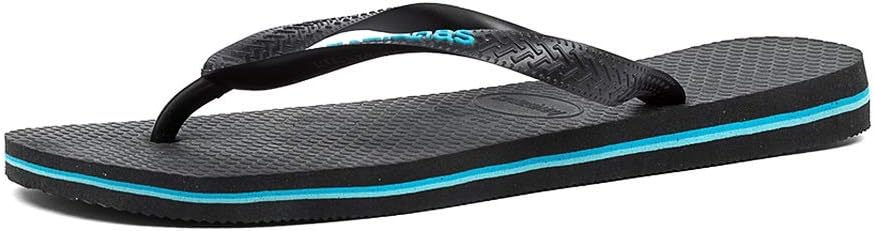 Havaianas Hav Logo Filete Black/Black/Turquoise Boy's Flip-Flop