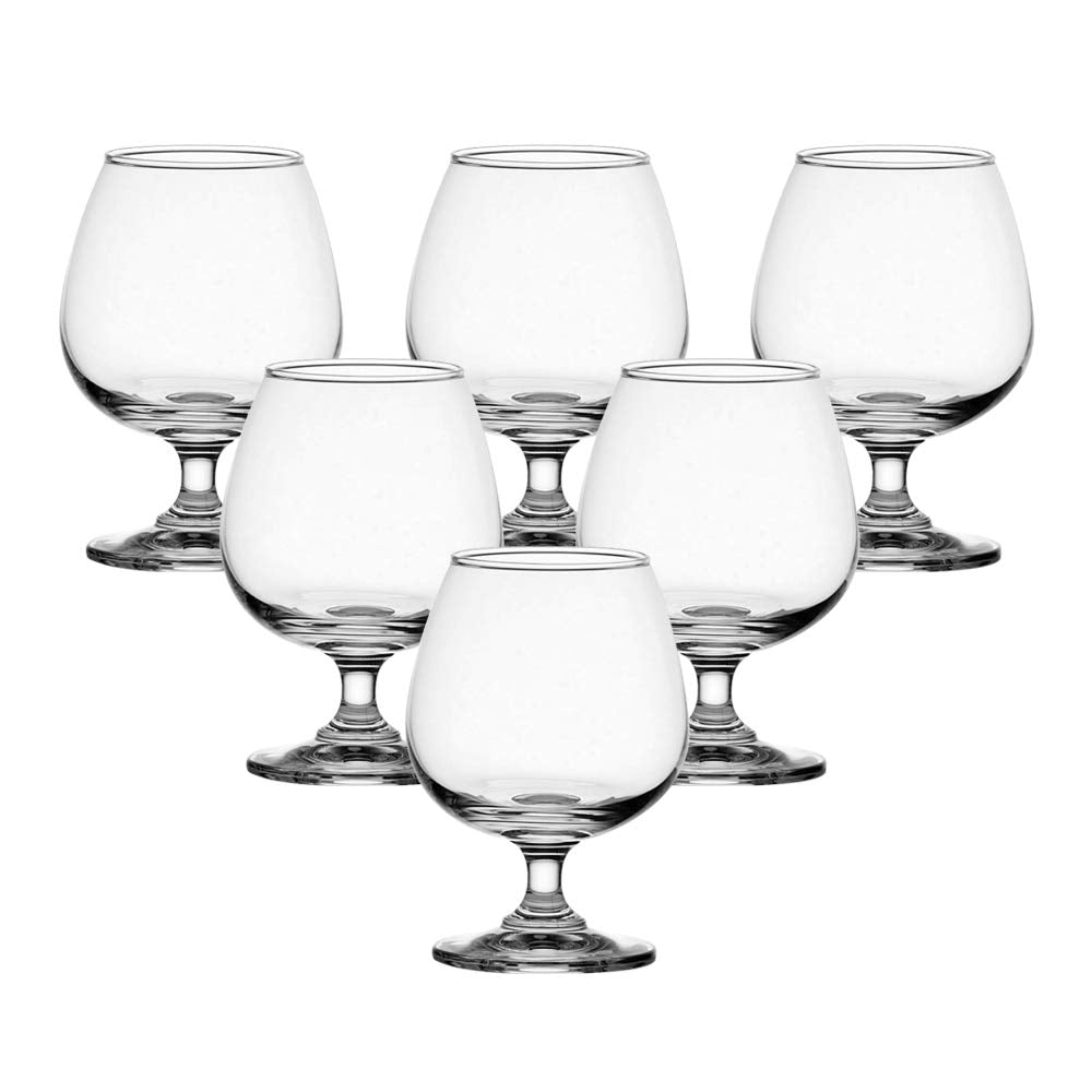 Ocean Classic Brandy Glass, 255Ml, Set Of 6, 501X09, Cognac Glass, Balloon Glass, Brandy Goblet, Sherry Glass