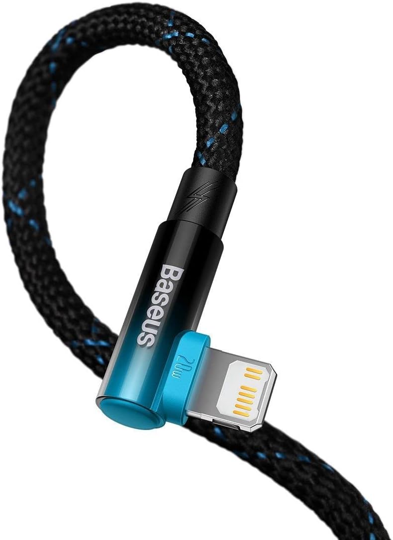 Baseus MVP 2 Elbow-shaped Fast Charging Data Cable Type-C to iP 20W 2m Black+Blue