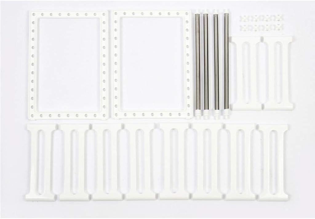 YumLock Kitchen Sink Dish Rack, Adjustable 2 Tier Under Shelf Storage Organize Rack Holder, White