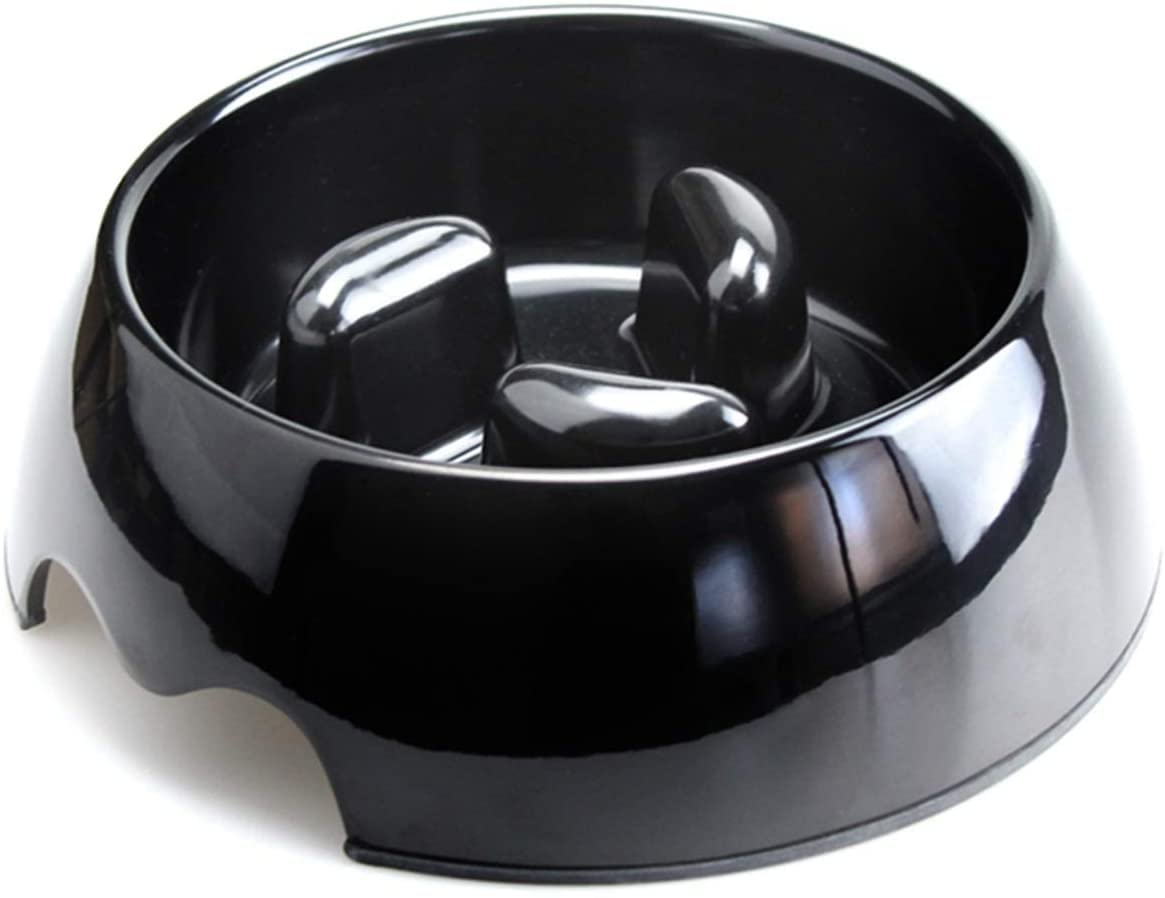 Nutrapet Melamine Slow-Feeding Bowl, Black Without Printing S: 14 * 4.5 cms ml/Oz