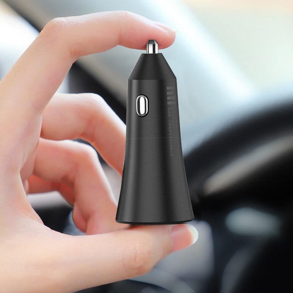 Xiaomi Mi 37W Dual Port USB Fast Car Charger Black