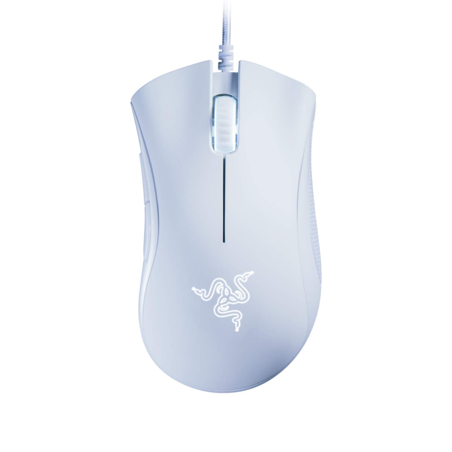 Razer DeathAdder Essential Gaming Mouse: 6400 DPI Optical Sensor - 5 Programmable Buttons - Mechanical Switches - Rubber Side Grips - Mercury White