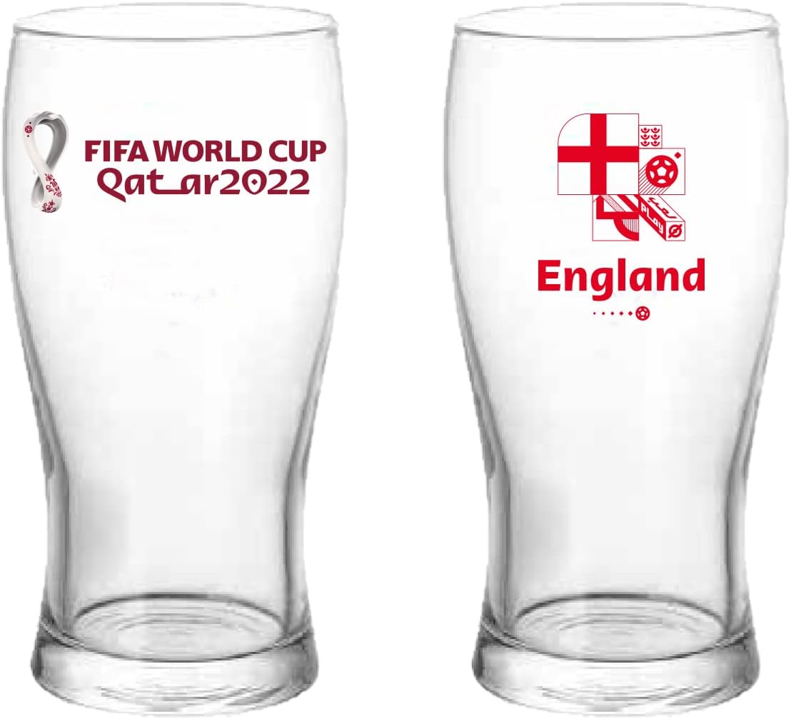 FIFA World Cup Qatar 2022 Glass Tumbler 500ml England, RT50121102E