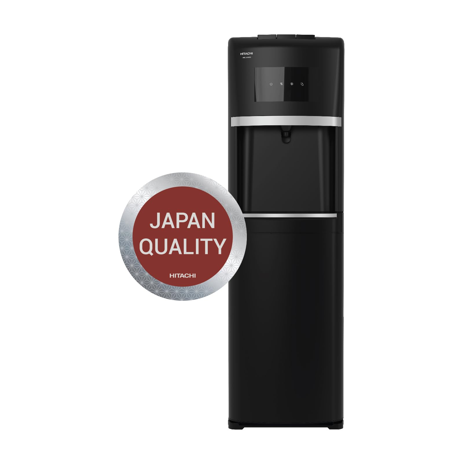 HITACHI Water Dispenser, Bottom Loading, Hot Cold and Ambient Temperature, Japanese Quality Floor Standing Water Cooler, Child Safety lock, Best for Home, Office-Pantry, Black, HWD-B30000 (2023 Model)