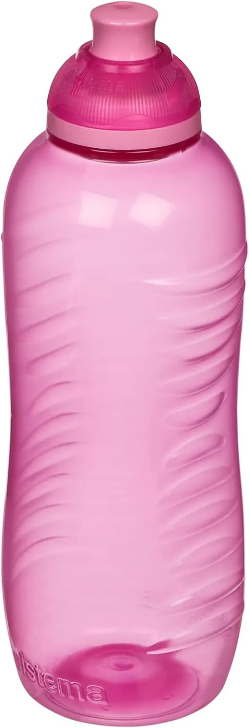 Sistema Hydrate Twist 'N' Sip Water Bottle, 460 Ml - Pink