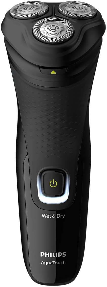 Philips Series Shaver 1000 Wet or Dry electric shaver S1223/40, Deep Black, Deep blue.