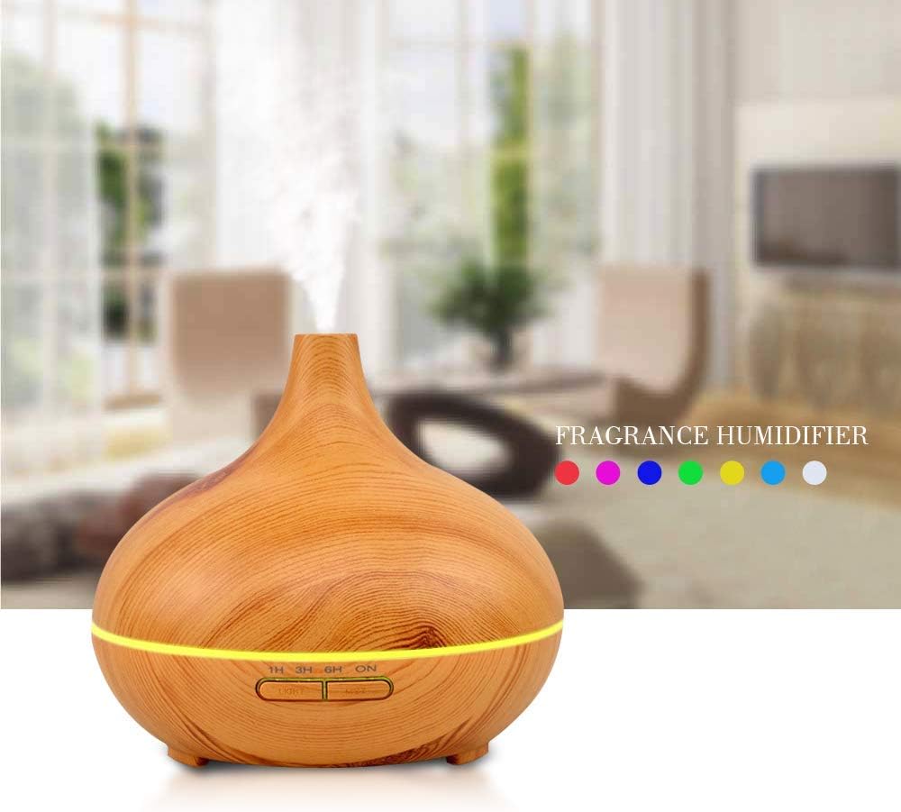 SKY TOUCH Essential Oil Diffuser - 550ml with 4 Timer Settings and Auto Shut-Off