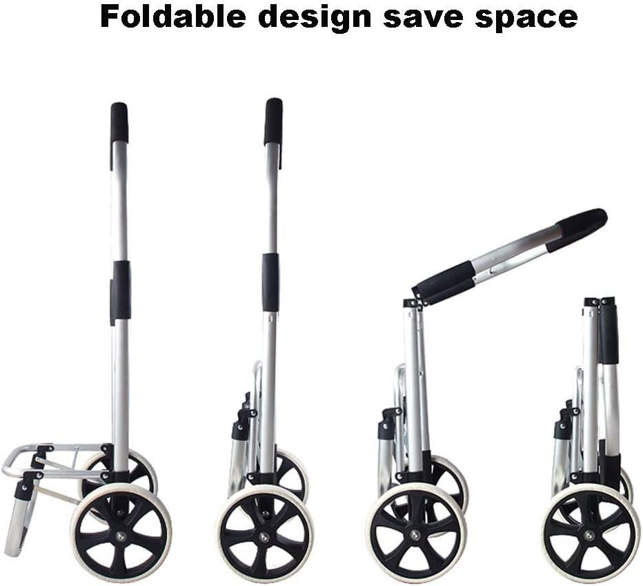 Shopping Trolleys Shopping Cart Shopping Trolleys Shopping Trolley 2 Wheel Foldable Portable Shopping Trolleys Household Aluminum Alloy Grocery Shopping Cart Shopping Trolleys