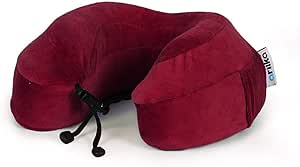 Ariika Velvet High Neck Pillow - Burgundy