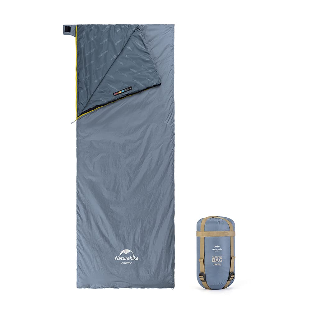Naturehike Envelope Cotton Sleeping Bag for Adults and Kids 3-4 Season Lightweight Waterproof Camping Sleeping Equipment